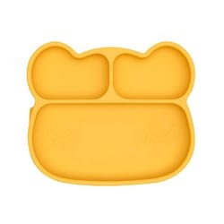 We Might Be Tiny Bear sticky plate –yellow