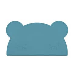 We Might Be Tiny Bear placemat – Blue dusk